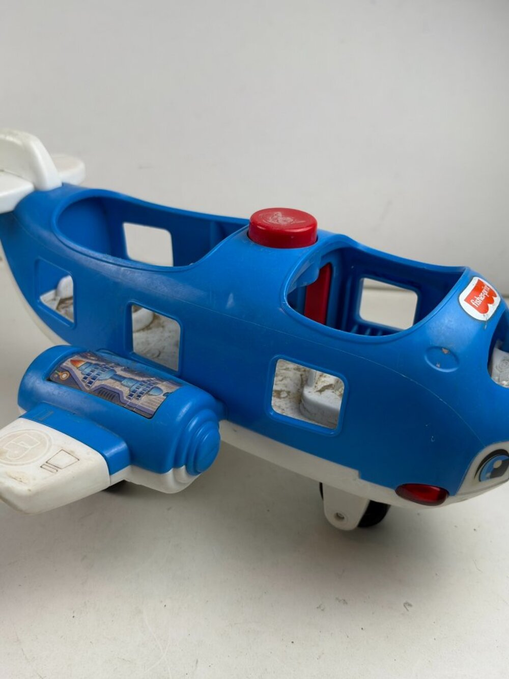 Fisher-Price Little People Travel Together Airplane Blue Jet DJB53 2016 11"